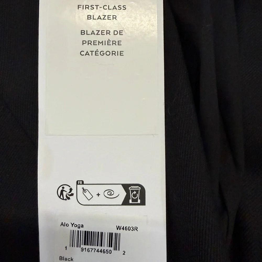 NWT, ALO First Class Black Blazer - Picture 4 of 8